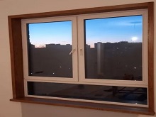 Деревянные откосы, шпон дуба