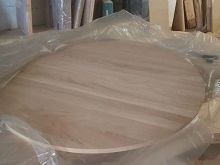 Круглая столешница из дуба
