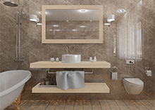 В нашем каталоге обновился раздел "Мебель для ванной", добавлены новые модели шкафов и тумб из дерева. 