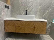 Тумба из дерева под раковину